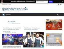 Tablet Screenshot of gastronomiconet.com